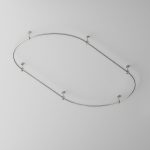 Шинопровод магнитный накладной/подвесной Maytoni Flarity TRX154-2SR-D1200-PT