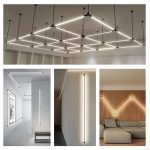 Настенно-потолочный светильник IMEX Thin & Smart IL.0060.5000-1500-BK