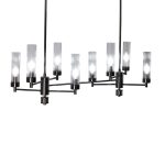 Люстра на штанге AM Group INDIGO SPL8 PEARL BLACK