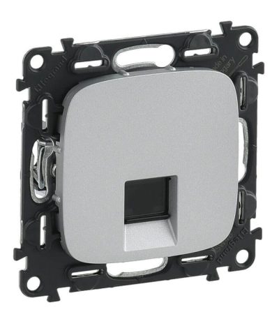 Информационная розетка RJ45 Legrand Valena Allure алюминий 753940