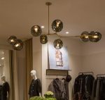 Подвесная люстра Delight Collection Bubble KG0579P-8 brass/smoky