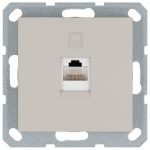 Интернет-розетка RJ45 с накладкой, цвет Тауп Jasmart G6105T