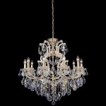 Подвесная люстра Crystal Lux Isabel SP11 Gold/Transparent