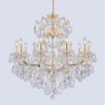 Подвесная люстра Crystal Lux Isabel SP11 Gold/Transparent