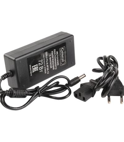 Источник постоянного напряжения с вилкой General GDLI-72-A-IP20-12 510020