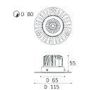 Встраиваемый светильник Italline IT02-028 white 3000K