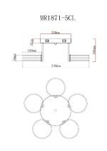 Потолочная люстра MyFar Vinsent MR1871-5CL