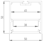 Алюминиевый профиль DesignLed LS.5050-R 010368