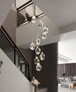 Подвесной светильник Delight Collection Crystal rock II 9701P/10R brass