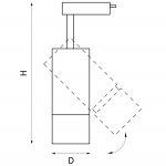 Трековый светодиодный светильник Lightstar Volta 229336