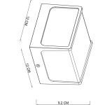 Уличный настенный светильник Arte Lamp Lancia A6418AL-1BK