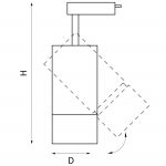 Трековый светодиодный светильник Lightstar Volta 229437