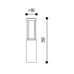 Ландшафтный светильник Elvan PJ-1512/1-11.5W-WW-Gr