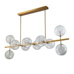 Подвесная люстра Delight Collection Globe Mobile KG0965P-10L brass