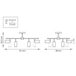 Люстра на штанге Lightstar Rullo LR7283743640 (571728+214437-4+214436-4+202430-8)