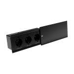 Блок розеток JX (Slide Top) (3 секции с кабелем питания) Mebax 00-00002887