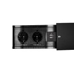 Блок розеток JX (Slide Top) (2 секции + 2 USB с кабелем питания) Mebax 00-00002889