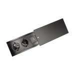 Блок розеток JX (Slide Top) (2 секции + 2 USB с кабелем питания) Mebax 00-00002889