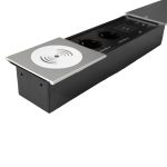 Блок розеток JX (Slide Top) (2 секции RJ-45 + 2 USB беспр.зарядка с кабелем питания) Mebax 00-00002892