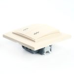 Переключатель 2-клавишный Stekker Эрна 39920