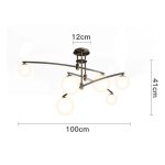 Люстра на штанге Delight Collection 8119P/6 black