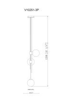Потолочный светильник на штанге Moderli Sience V10251-3P