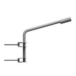 Кронштейн приставной для консольного светильника Wolta К1П-035-05-2-012х06-С