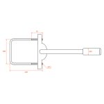 Кронштейн приставной для консольного светильника Wolta К1П-035-05-2-012х06-С