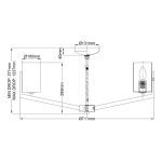 Люстра на штанге Kichler QN-NYE6-BNB