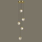 Подвесной светильник Delight Collection MD24001033-5A gold/clear