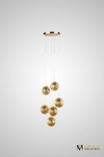 Каскадная люстра AM Group AM352-6GL