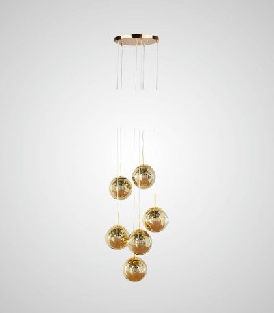 Каскадная люстра AM Group AM352-6GL