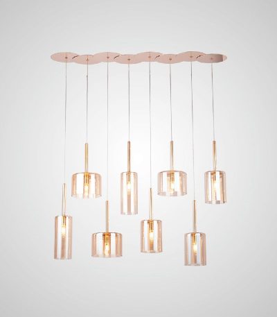 Каскадная люстра AM Group AM355-8AMBER