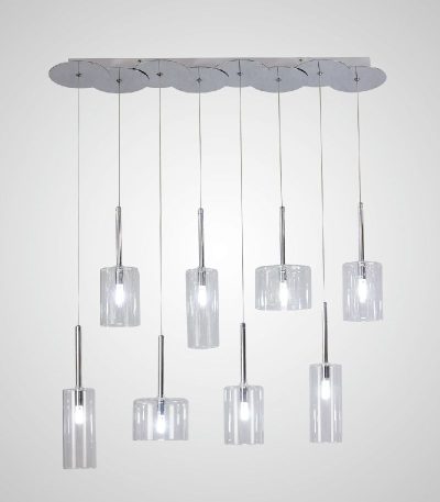 Каскадная люстра AM Group AM355-8CLEAR