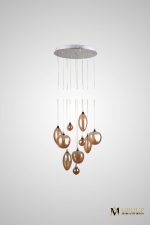 Каскадная люстра AM Group AM358-10 AMBER