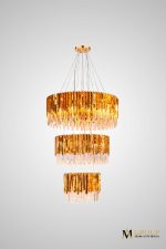 Каскадная люстра AM Group Roberto Cavalli L800-600-400