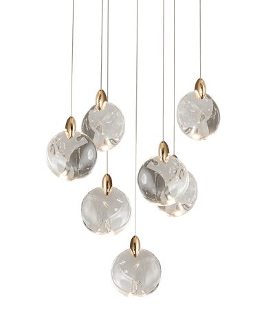 Каскадная люстра Delight Collection OD2440-7 gold/clear