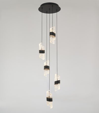 Каскадная люстра DeLight Collection MD23001022-5A matt black