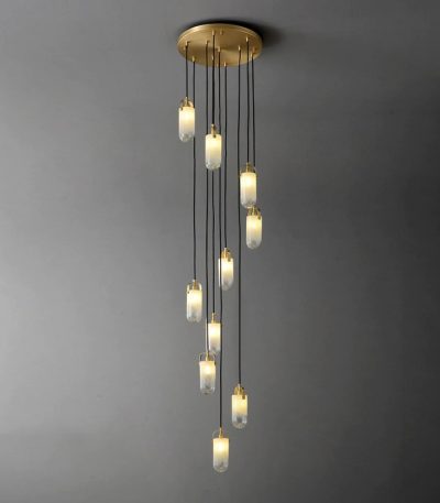 Каскадная люстра DeLight Collection Sorno MT9056-10H brass