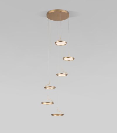 Каскадная люстра Eurosvet Crespella 90034/6 золото a069295