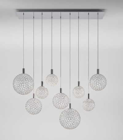 Каскадная люстра Eurosvet Gemini 90353/9 хром a069039