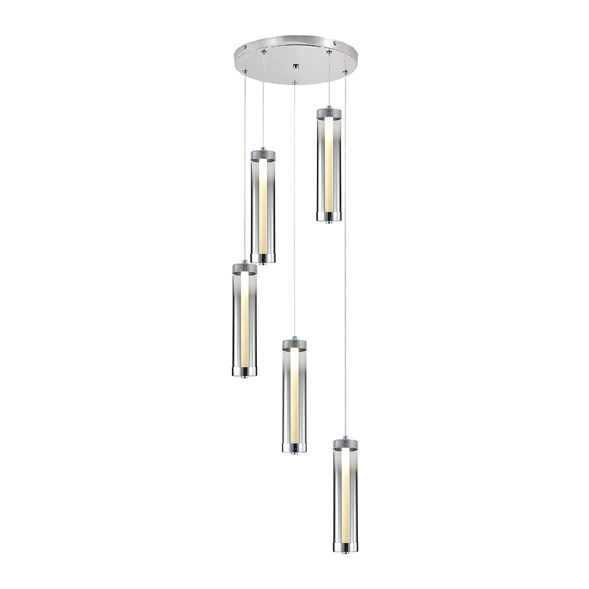 Каскадная люстра Indigo Rilucente 11061/5P Chrome V000147L Каскадная люстра Indigo Rilucente 11061/5P Chrome V000147L