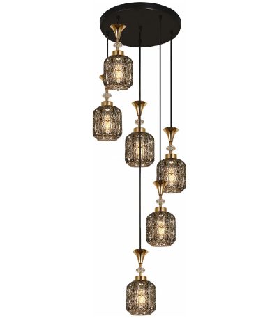 Каскадная люстра Reluce 02003-0.9-06 SMOKE