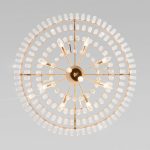 Подвесная люстра Eurosvet Elegante 10130/10 золото/прозрачный хрусталь Strotskis a060643