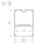 Профиль Arlight ARH-LINE-5070-2000 ANOD 031669