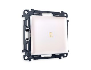 Комплект механизма 1-кл проходного выключателя с подсветкой Ambrella Volt Alfa MA202030
