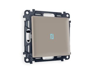 Комплект механизма 1-кл проходного выключателя с подсветкой Ambrella Volt Alfa MA362040