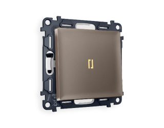 Комплект механизма 1-кл проходного выключателя с подсветкой Ambrella Volt Alfa MA632030