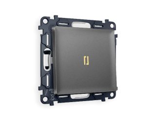 Комплект механизма 1-кл проходного выключателя с подсветкой Ambrella Volt Alfa MA652030