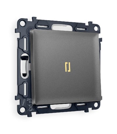 Комплект механизма 1-кл проходного выключателя с подсветкой Ambrella Volt Alfa MA652030